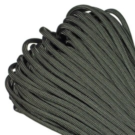 PARACORD PLANET - Paracord Mil-Spec de nailon tipo III de calidad comercial, 550 libras, 100 pies, follaje