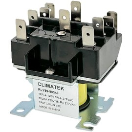 90340 - ClimaTek 24 Volt Coil General Relay Replaces White Rodgers, Emerson, Supco, Honeywell, Packard, Mars, Jard #s R8222D1014 R8222B1067 90-340 SU90340 PR90340 92340