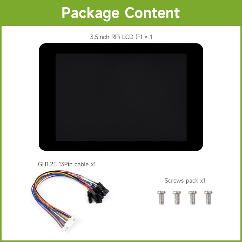 Waveshare 3.5inch Capacitive Touch Display (F) For Raspberry Pi, IPS