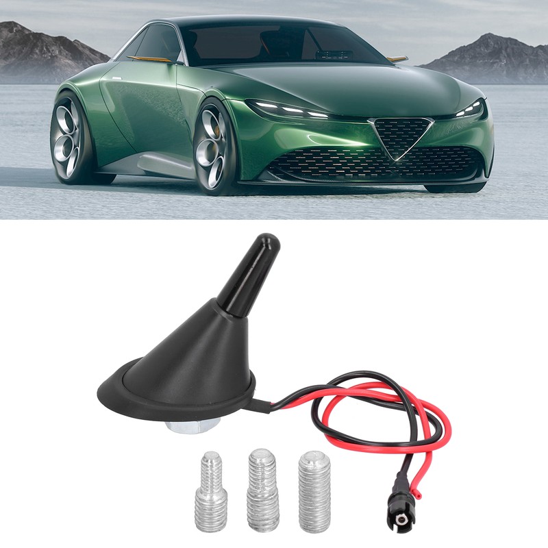 1.2in Car Roof Antenna Short Aerial with 3 Thread Adapters