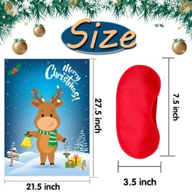 Christmas Party Games for Kids Pin The Nose On The Deer Kids Christmas Games for Party Christmas Activities for Families Pin The Nose On The for Adults Christmas Games