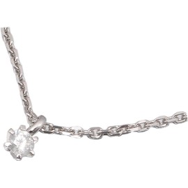 unbekannt Solitaire Pendant 0.10 Carat w/P2 White Gold 585 14 Carat Prong Setting, White Gold, Diamond