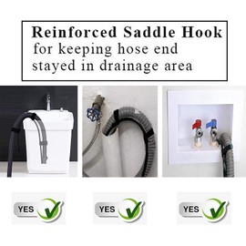 Universal Adjustable Shape Drain Hose Guide Assembly for Kitchen Sink Laundry Tub Washing Machine Discharge Hose Clip Hose Holder Fits All Drain Hose - You can Mold it to fit Your Needs.
