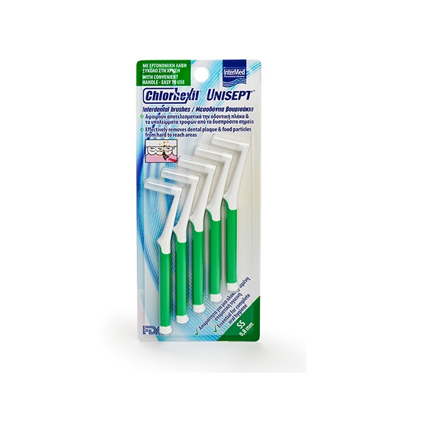 Chlorhexil Interdental Brushes 0.8mm 5pcs