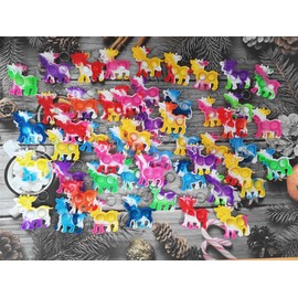 HOZKEAP (Students Birthday Party Favors) 50 Packs cow Bulk Mini pop Fidget Gift for Holiday Boys and Girls Kids Party Favors Supplies