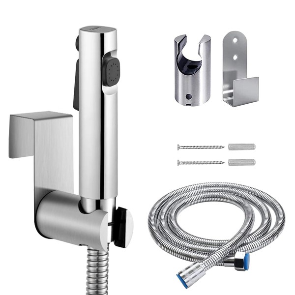 Bidet Hand Held Shower Set Dual Jet Mode Nozzle ABS