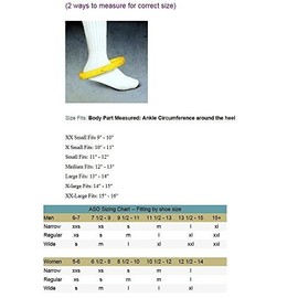 ASO Ankle Stabilizing Orthosis w/inserts (Large - White)