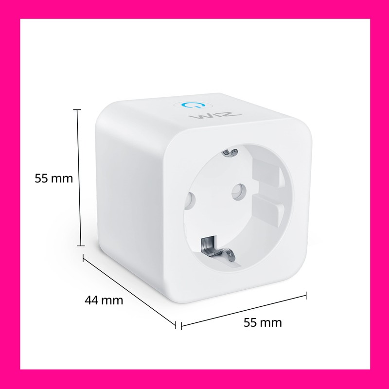 WiZ WiFi Smart Plug, Type F, 230 V, 50 Hz,