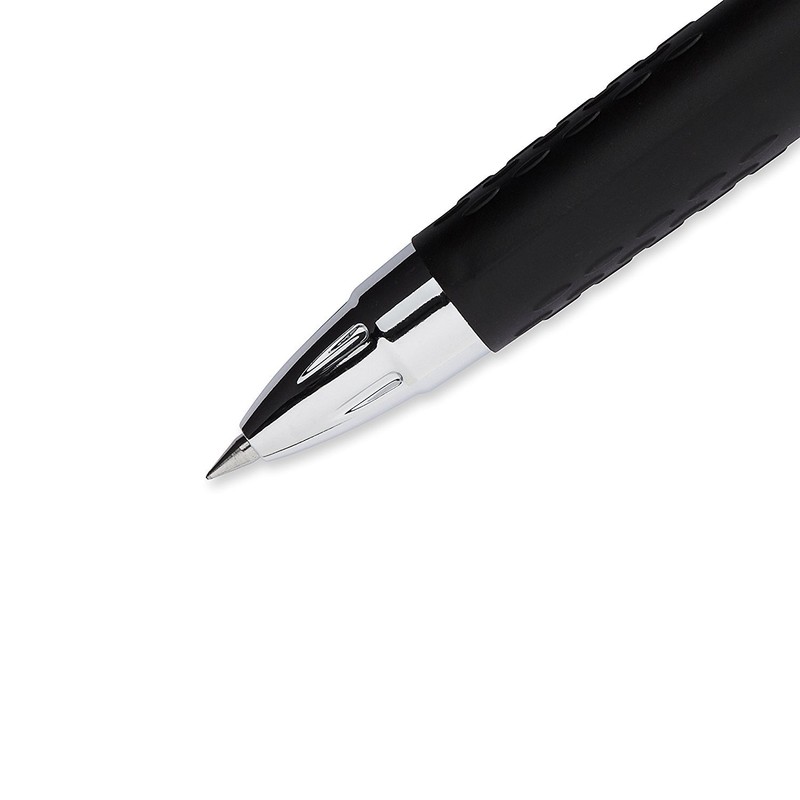 Uni-Ball Signo 207 Retractable Gel Pen, 0.38mm Ultra-Micro Point, Black,