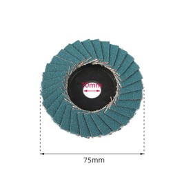 WMLBK Premium Aluminum Louver Disc-Flap Sanding Disc Grinding Wheel -3Inch 75mm 80Grit Grinding Disc-Professional Flap Discs-Sanding Discs (10)