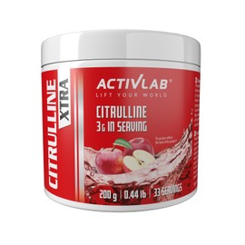 Activlab Citrulline Xtra, 200 g, Apple - L-Citrulline, Muscle Building, Endurance, Apple Flavour, Energy, Sports Nutrition