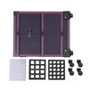 Rolling Makeup Train Case 7 Compartments+1*Mirror, 2* Keys, 4 *Universal