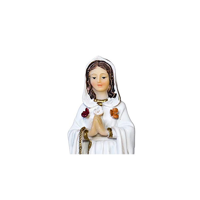Casa Cristo Rey Escultura Virgen Rosa Mística elaborada en Resina,