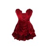 Daisy Corsets Top Drawer 2 PC Dark Red Velvet Lace-Up