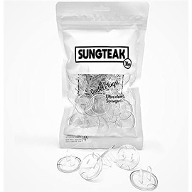 SUNGTEAK Premium Outlet Plugs Covers Childproof-Baby Safety Clear Products-Electrical Protector Caps-Child Proofing Plug Covers for Electrical Outlets (25 Pack)