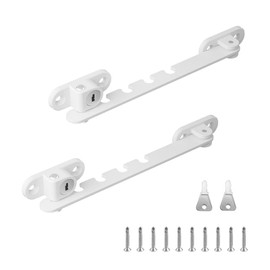 0XBIT Pack of 2 Tilting Window Stops, White Window Locks, Window Locks for Tilting Windows, Window Stoppers, Suitable for Adjusting the Window Opening Angle