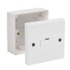 Fused Spur Side Flex 13Amps White Electrical Connection Unit -