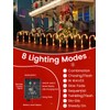 Upgraded 24 Pack Candy Cane Solar Lights Outdoor Waterproof, Rechargeable