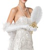 Vijiv Ostrich Feather Fan Bridesmaids Hand Fans for Wedding Guests