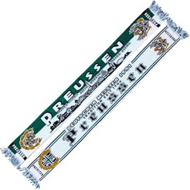 Generisch Prussia Scarf Skyline/Tradition Since 1906 (Knitted Scarf), blue, black, yellow