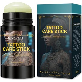 Bálsamo Hidratante Para el Cuidado Posterior de Tatuajes, 50 g, Diseño en Barra Retráctil Para Una Aplicación Sin Esfuerzo, Crema Reparadora Hidratante Para Tatuajes Nuevos y Existentes, Realza la Intensidad Del Color