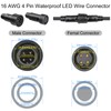 wecan 4 Pin Waterproof Cable Connector Kit 20AWG 28cm Male/Female