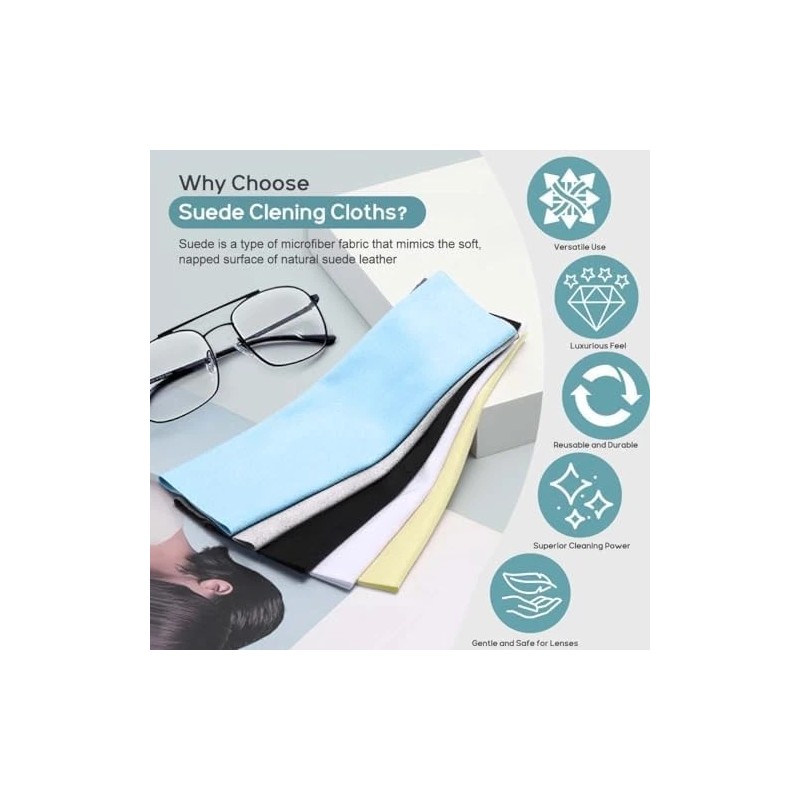 Large Microfiber Cleaning Cloths 12 Pack 8"