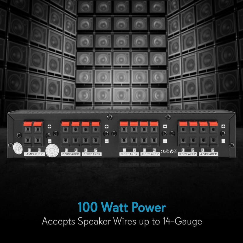 Pyle High Power Stereo Speaker Selector Up to 6 Pairs