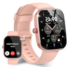 Csasan Fitness Watch with Heart Rate/Sleep Monitor/Steps Monitor, IP68 Waterproof, 110+ Sports Modes Activity Trackers, Pink