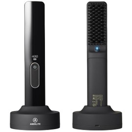 Aberlite Go 2 - Cordless Beard & Hair Straightener - Pain-Free Anti-Scald Comb Tooth - Advanced Ionic Conditioning - Wireless Straightener Heated Brush Comb- for All Beard Types