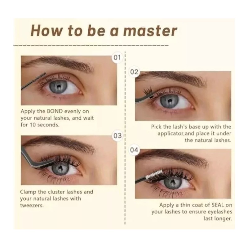 MAYHUG Lash Extensions Kit Individual Lashes Cluster Lashes Wispy 280pcs.