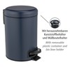 WENKO Leman Cosmetic Pedal Bin 3 L Dark Blue