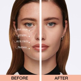 GEUUFEA Air Cushion Foundation, 2 In 1 Pressed Powder, Natural Matte Liquid Foundation, Flawless Finish, Oil Control Moisturizing Setting Powder, Easy to Apply（Natural)