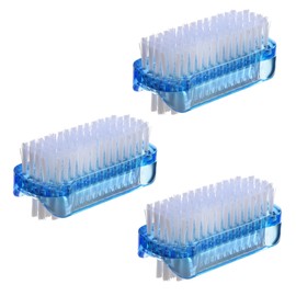 AMATHINGS Hand Wash Brush Double Sided for Thorough Universal Cleaning (Blue) - Nail Brush Hand Brush (Pack of 3) - Cleaning Brushes Ideal for Surfaces and Hands