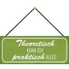 Schatzmix Tin-Plate Sign, Sheet metal, Multicoloured, 27x10 cm