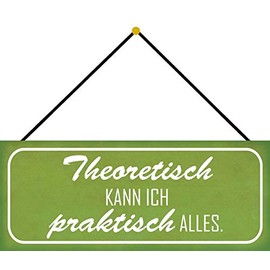 Schatzmix Tin-Plate Sign, Sheet metal, Multicoloured, 27x10 cm