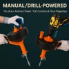 50 FT Drain Snake Hair Drain Clog Remover, Manual Or