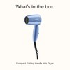 Conair Dual Voltage Hair Dryer, Compact Folding Handle Design, 1600W