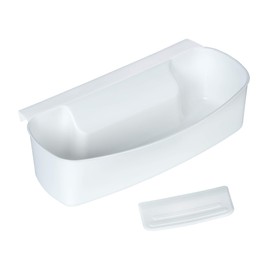 Wenko 7730100 Collecting pan for kitchen waste - including scraper, polypropylene, 32.4 x 9.2 x 17.3 cm, white