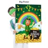 HRENCY St Patricks Party Games Pin The Hat on The