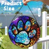 Stained Glass Window Hanging, DOUHASU Pet Memorial Suncatcher Ornament, Dog