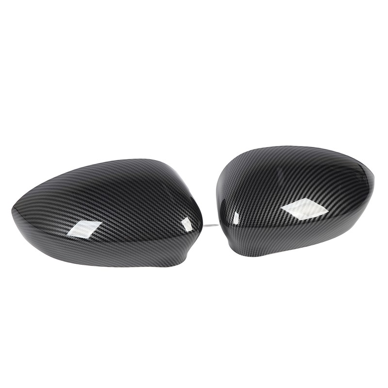 2 Pcs Door Side Rearview Mirror Cover Cap Left Right