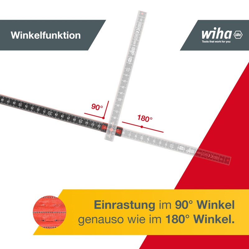 Wiha Longlife Plus Composite Folding ruler - 2 m -