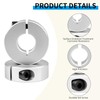 Split Shaft Collar, 4Pcs 12mm Aluminum One Piece Shaft Locking