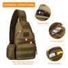 HUNTVP Tactical Military Chest Bag Molle Crossbody Shoulder Sling Pack