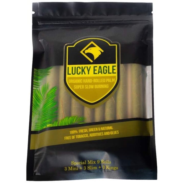 Lucky Eagle Natural Pre Wrap Palm Leafs Special Mix (9 Rolls)