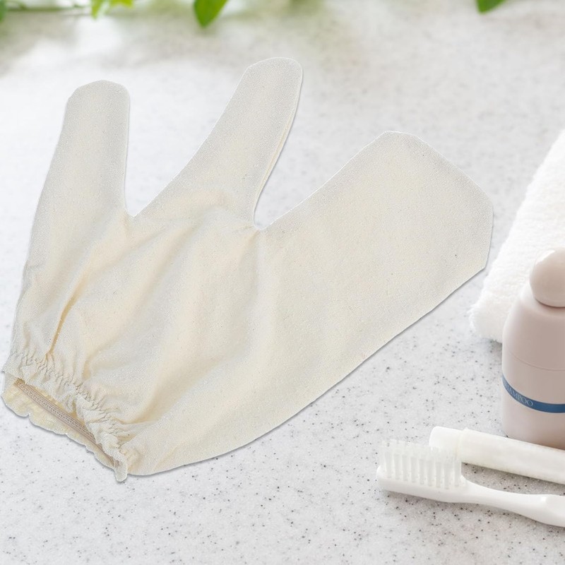 Guante Exfoliante Corporal de Seda Cruda Diseño Dos Dedos COLLBATH