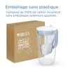BRITA Glass Water Filter Jug Light Blue (2.5L) Starter Pack