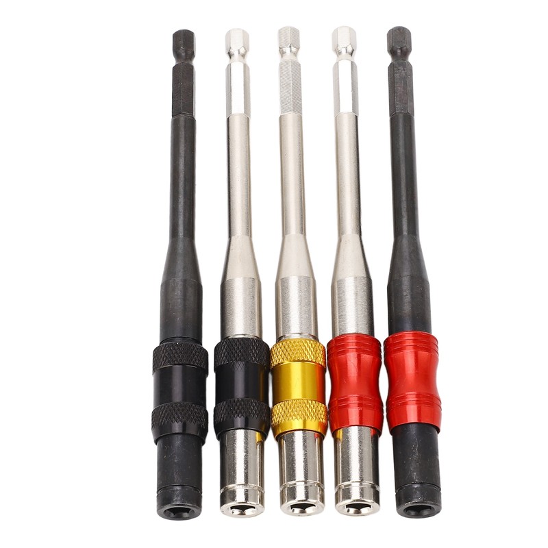 5Pcs Drill Bit Extension 1/4in Hex Shank Magnetic Screwdriver Bit
