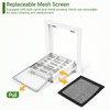 Aukivon 2 Pack 12''x12'' Aluminum Gable Vent with Replaceable Screen,